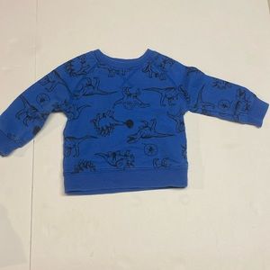 Carters Baby Boy Dinosaur Blue Pullover Sweatshirt 9 Month Longsleeve shirt